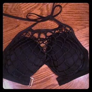 Black bikini top